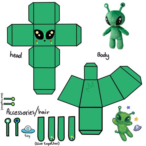 Image result for Alien Papercraft Printable