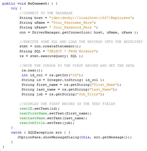 Image result for Java Database Coding