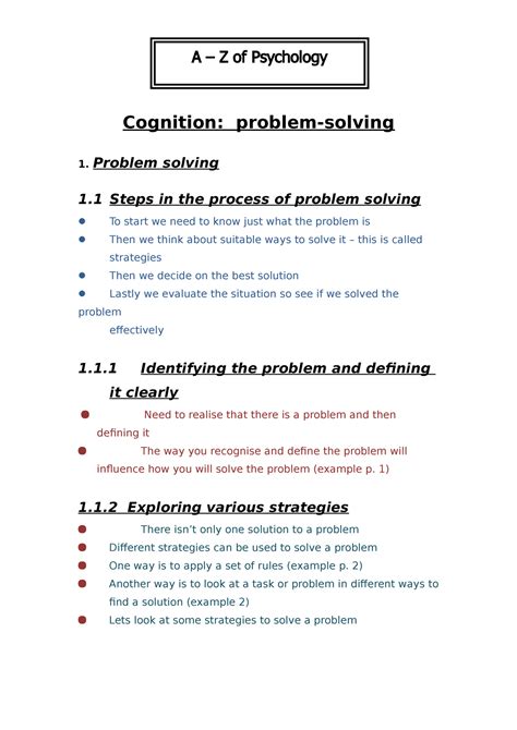 Image result for Problem Solving Cycle in Psychology