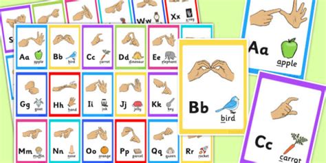 Image result for Sign Language ABC Flash Cards