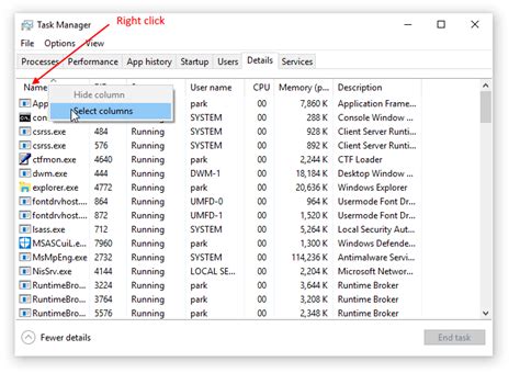Toradh íomhá ar Task Manager Command
