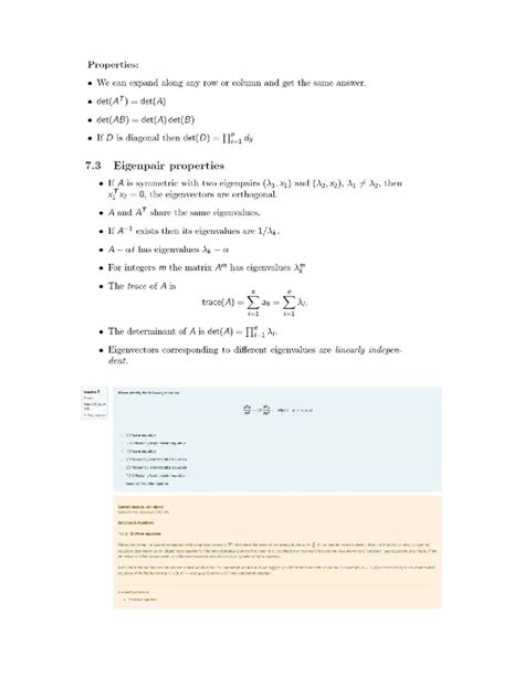 Image result for Matrix Algebra Cheat Sheet