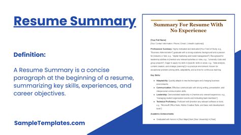 Image result for CV.pdf Example of Summary