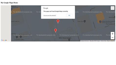 Toradh íomhá ar Google Map Sample