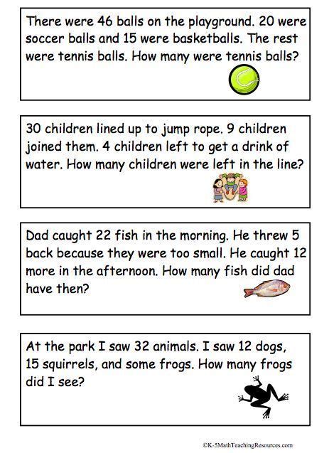 Image result for Problem Solving Grade 2 Worksheet