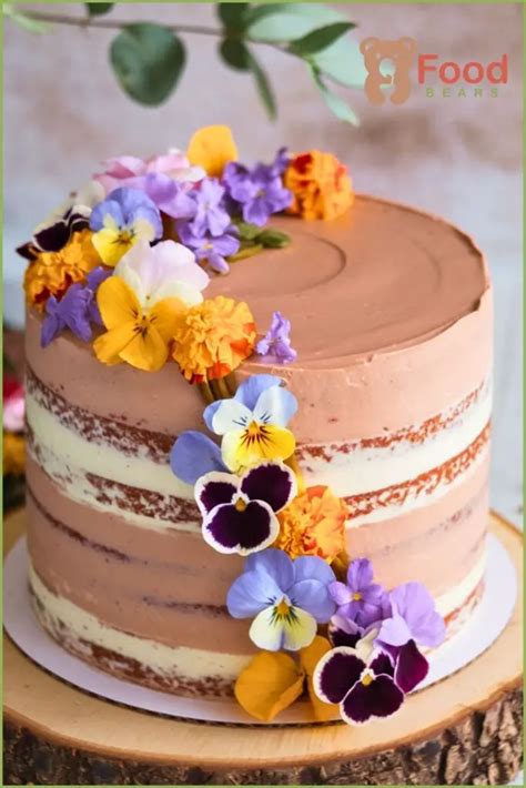 Image result for Simple 2 Layers Cake Spring Flower