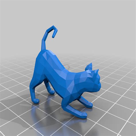 Toradh íomhá ar Low Poly Cat Model