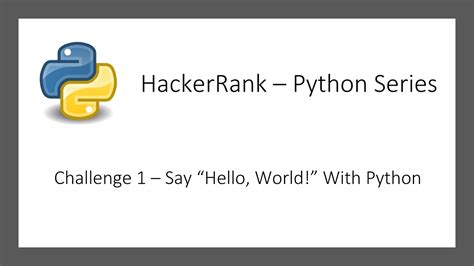 Image result for HelloWorld Case HackerRank in Python