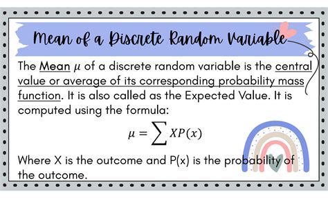 Image result for How to Find Mean of Discrete Random Variable