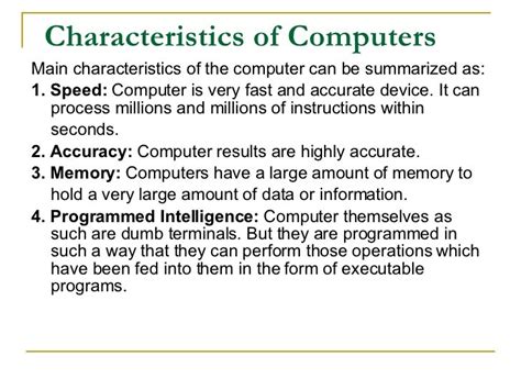 Image result for Characteristics of Computer Fun Facts