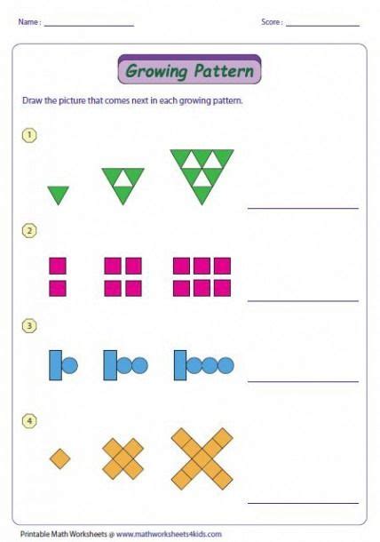 Afbeeldingsresultaten voor 3rd Grade Math Patterns