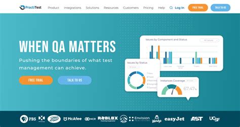 TestTrack Software に対する画像結果