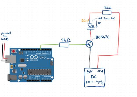 Image result for Arduino Transistor LED