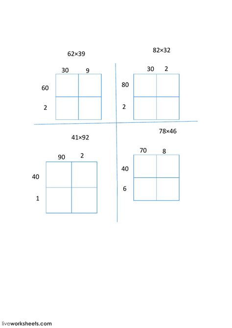Afbeeldingsresultaten voor Open Area Model Multiplication