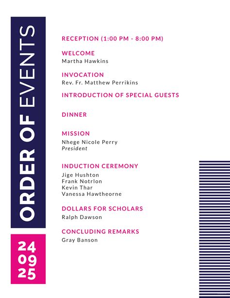 Image result for Program Paper for Events