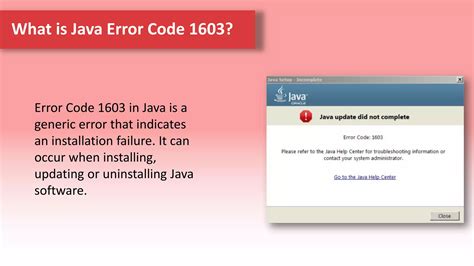 Image result for Error Code 1603 Java