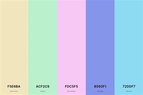Afbeeldingsresultaten voor Pastel Color Code Chart