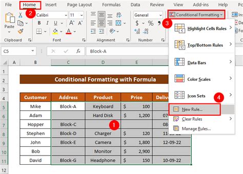 Toradh íomhá ar Excel Conditional Formatting Blank Cell