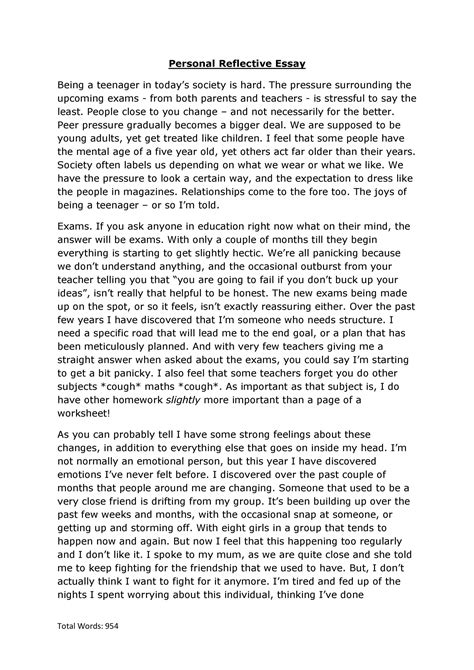 Image result for Work Reflection Sample