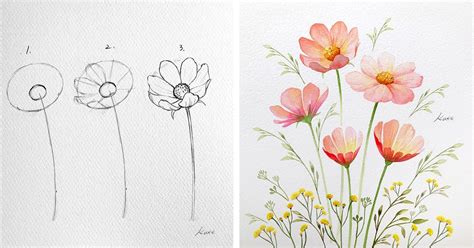 How To Draw Realistic Flowers With Pencil Step By | Best Flower Site