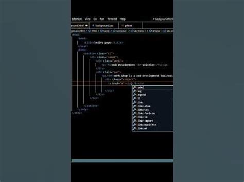 Image result for How to Create a Website Background in HTML Vscode