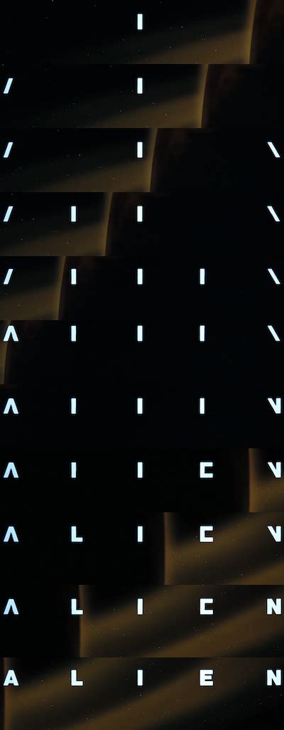Image result for Alien Opening Title
