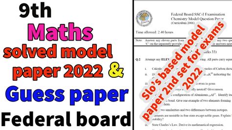 Afbeeldingsresultaten voor Maths Model Class 9