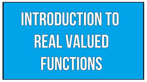 Afbeeldingsresultaten voor What Is a Real Valued Function