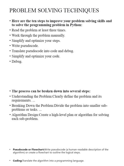 Problem Solving Techniques Examples に対する画像結果