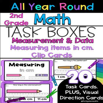 Task Card for Measuring in Math Grade 2 に対する画像結果