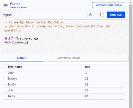 Image result for DBMS SQL Online Compiler