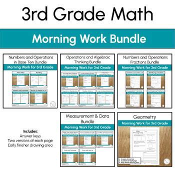 Image result for 3rd Grade Math Morning Work