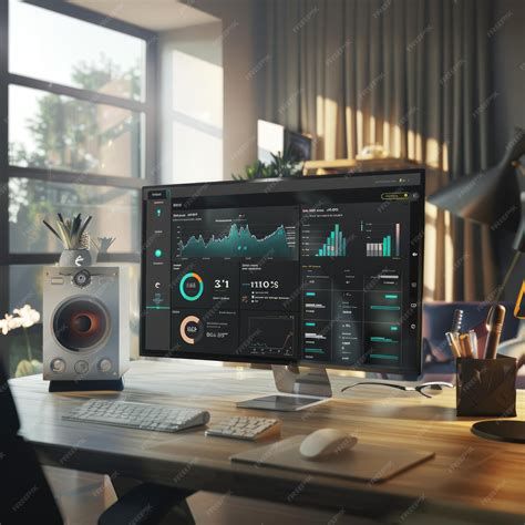 Image result for Computer with a Data On Monitor