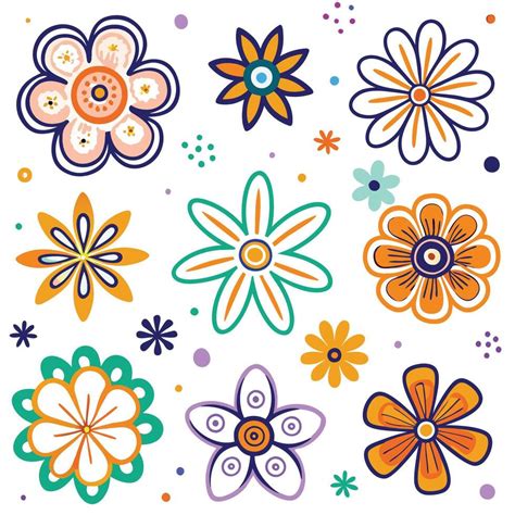 Image result for Colorful Flowers Vector