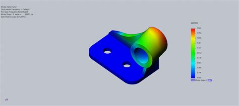 SolidWorks Simulation Natural Frequency に対する画像結果