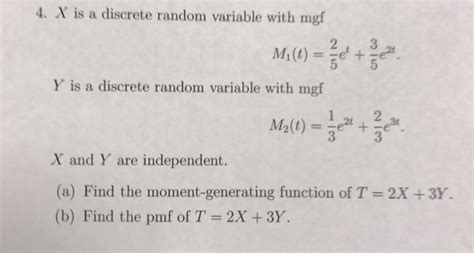 Image result for MGF Discrete Random Variabel