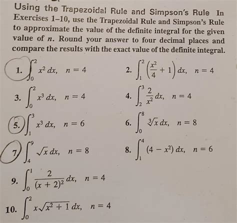 Sympsin Trapezoidal Rule に対する画像結果