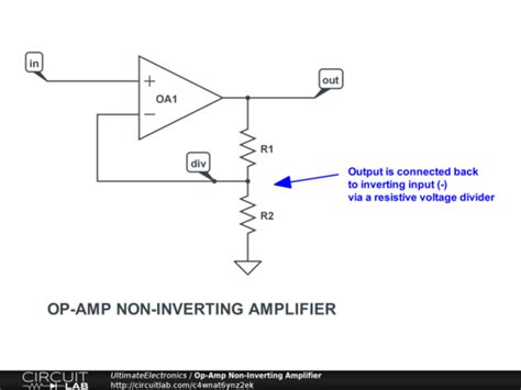 Image result for Non Inverting Op-Amp without Feedback