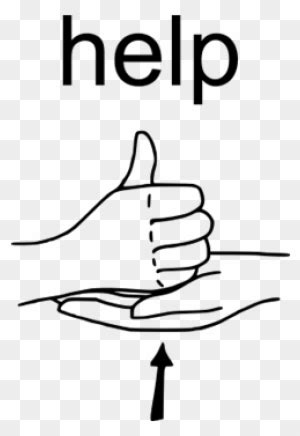 Sign Language Help Me Clip Art に対する画像結果
