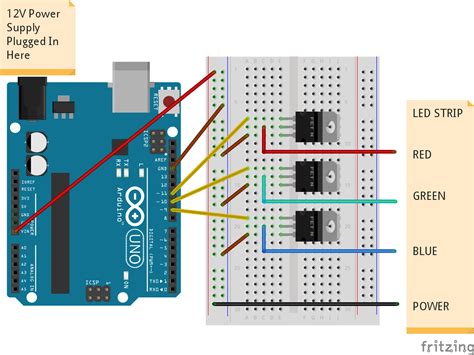 Image result for Arduino LED Strip Circuit