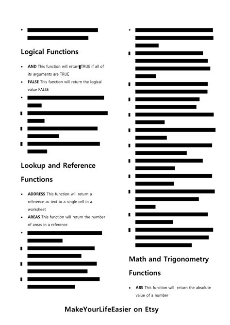 Excel Math Formulas Cheat Sheet に対する画像結果