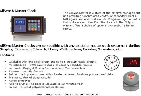 Image result for Master Clock Controller 3