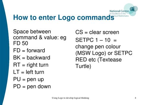 PPT - Exploring Logical Thinking Through Logo Programming PowerPoint ...