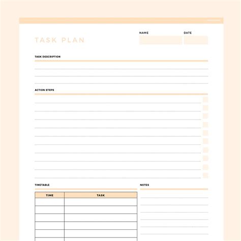 Image result for Task Planner Template A4 Page