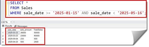 SQL for the Filter Between Dates に対する画像結果