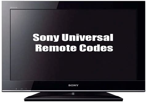 Image result for Sony 4 Digit Remote Codes