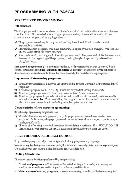 Image result for Pascal Programming Details