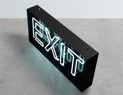 Image result for Neon Exit Sign