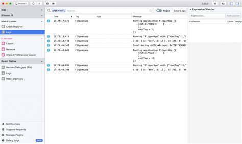 Toradh íomhá ar Flipper React Native