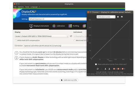 Toradh íomhá ar Calibration Software